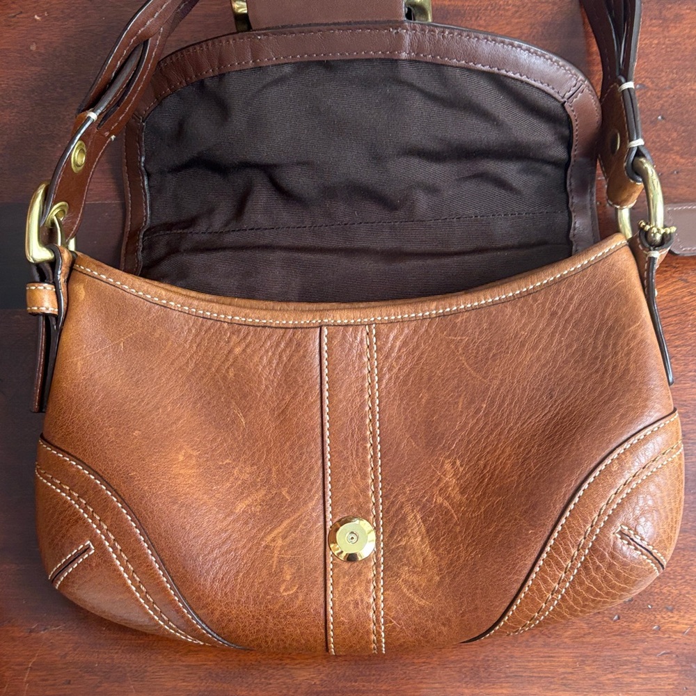 RARE!!! Vintage Coach Y2K 10317 Braided SoHo Bag with Solid Brass Hardware - Picture 13 of 14